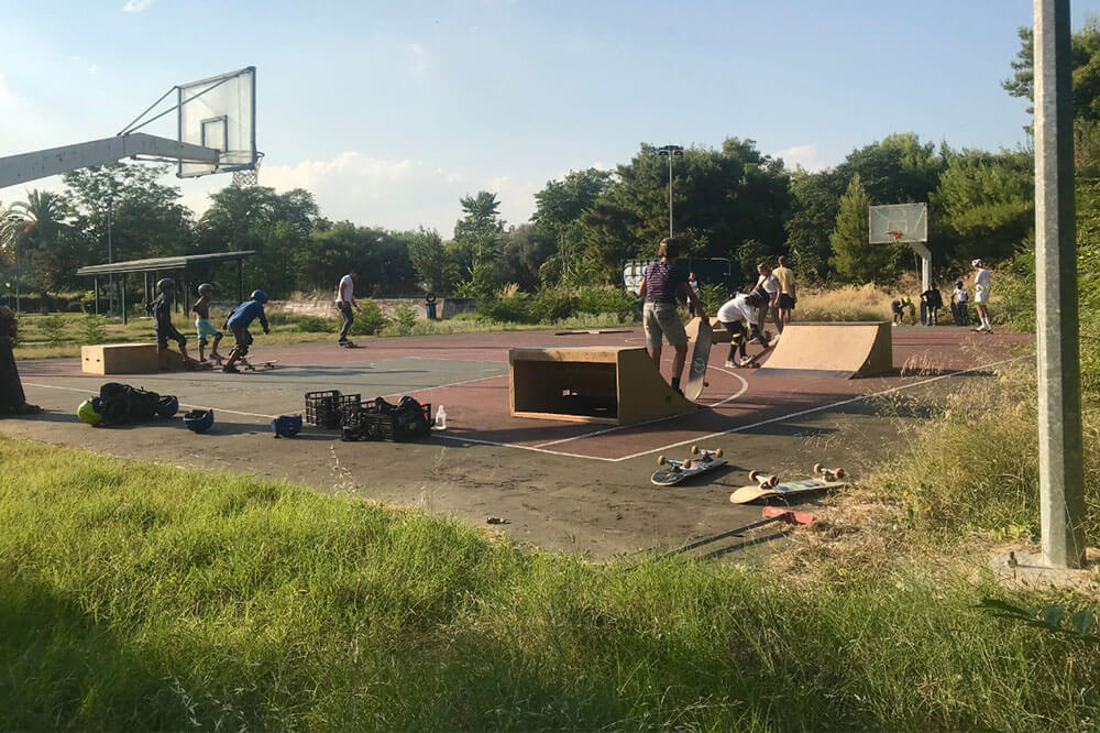 Skateboarding Class in Athens by Free Movement Skateboarding