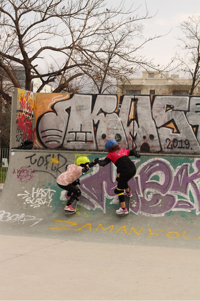 Skateboarding Class in Athens by Free Movement Skateboarding