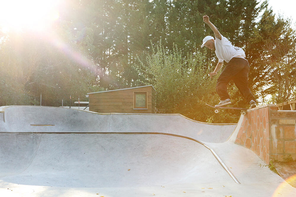 Leo Poulet doing a back tail at Sarthopia