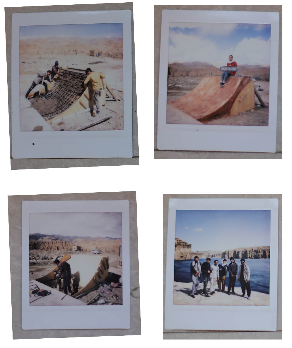 Polaroid of Leo Poulet in Afghanistan